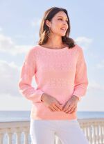 trui in een gemengde structuur 