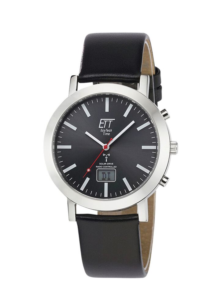 Radiogestuurd herenhorloge met zonne-energie 