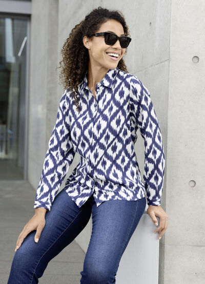 Blouse met lange mouwen 