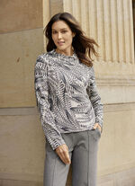 Shirt tuniek met geweldig verendesign 