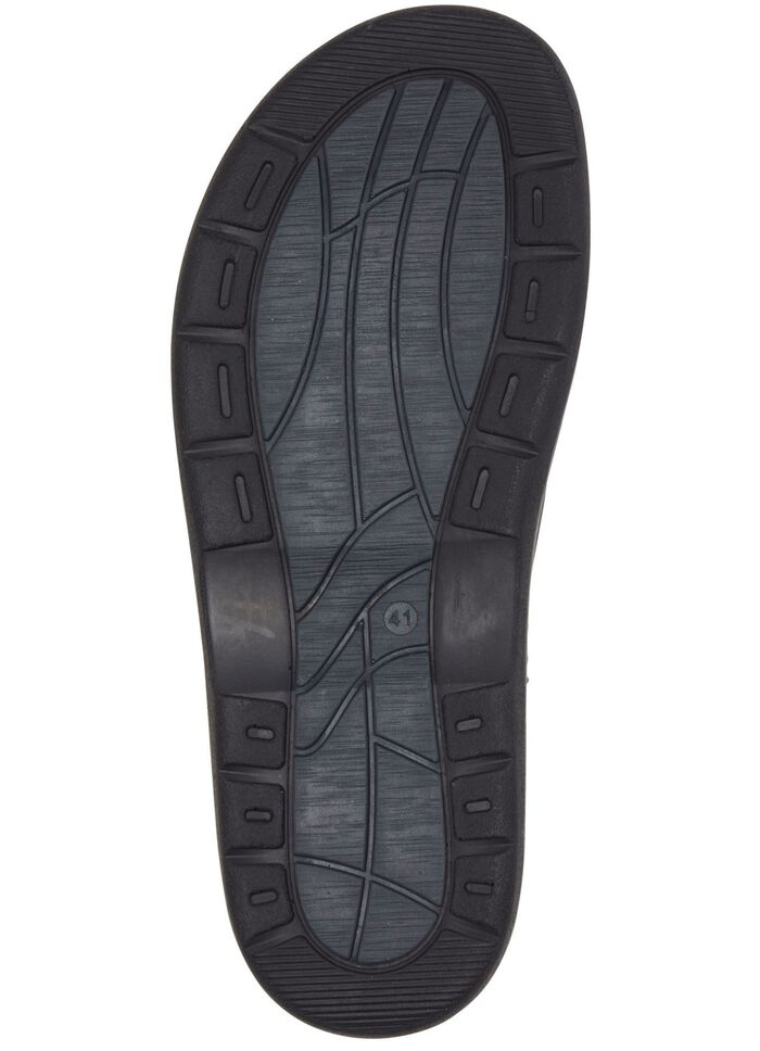 GINO GALANTE, comfortabele herenmuiltjes, breedte H, met uitneembaar voetbed DONKERBLAUWE MOKKA