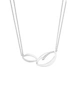 Moderne ketting met zirkonia 