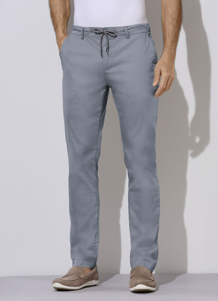Broek in licht verkoelende kwaliteit in 3 kleuren BLAUGRAU