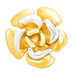 Oorknopjes met tweekleurige bloemen 