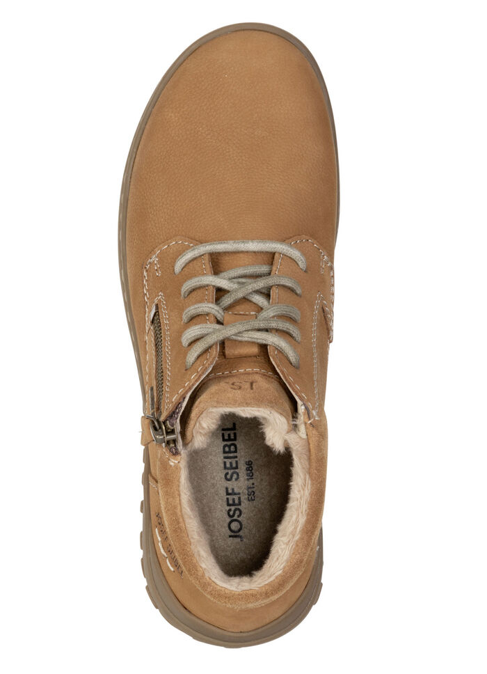 Josef Seibel, gevoerde dameslaarzen, winterschoenen, breedte G, met uitneembaar voetbed CAMEL