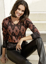 Trui met elegante glitters 