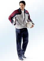 Vrijetijdspak met twee broeken GRIJS GEM&Ecirc;LEERD-MARINE-BORDEAUX