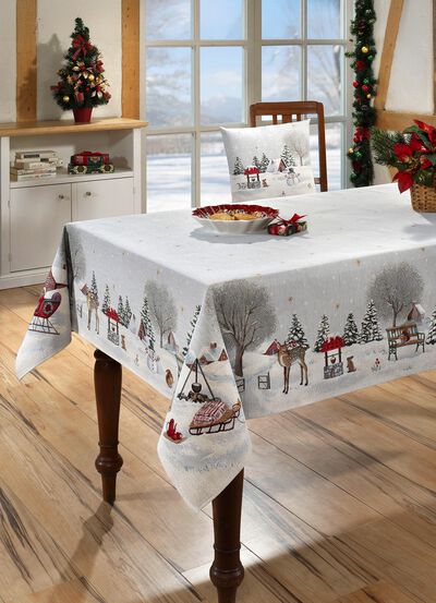 Tafel- en kamerdecoratie van gobelin 