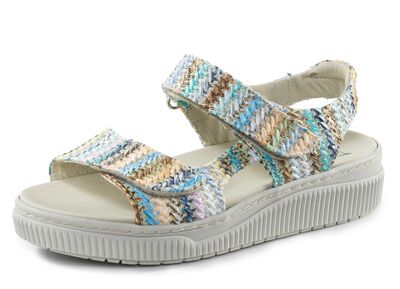 ELENA EDEN sandaal gemaakt van interessant raffia materiaal 