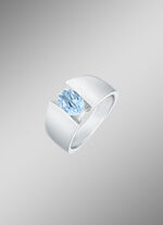 Populaire damesring met blauwe topaas 