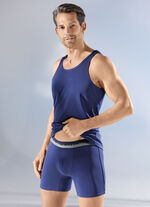 Set van vier broeken, effen, met elastische tailleband 