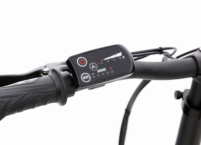 Verocraft opvouwbare e-bike met stalen opvouwbaar frame SCHWARZ