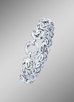 Zware koninklijke kettingarmband met sieradenveerring 