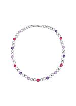 Ketting met roze kristallen 