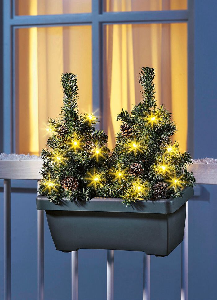 Balkonbox met LED-boom 