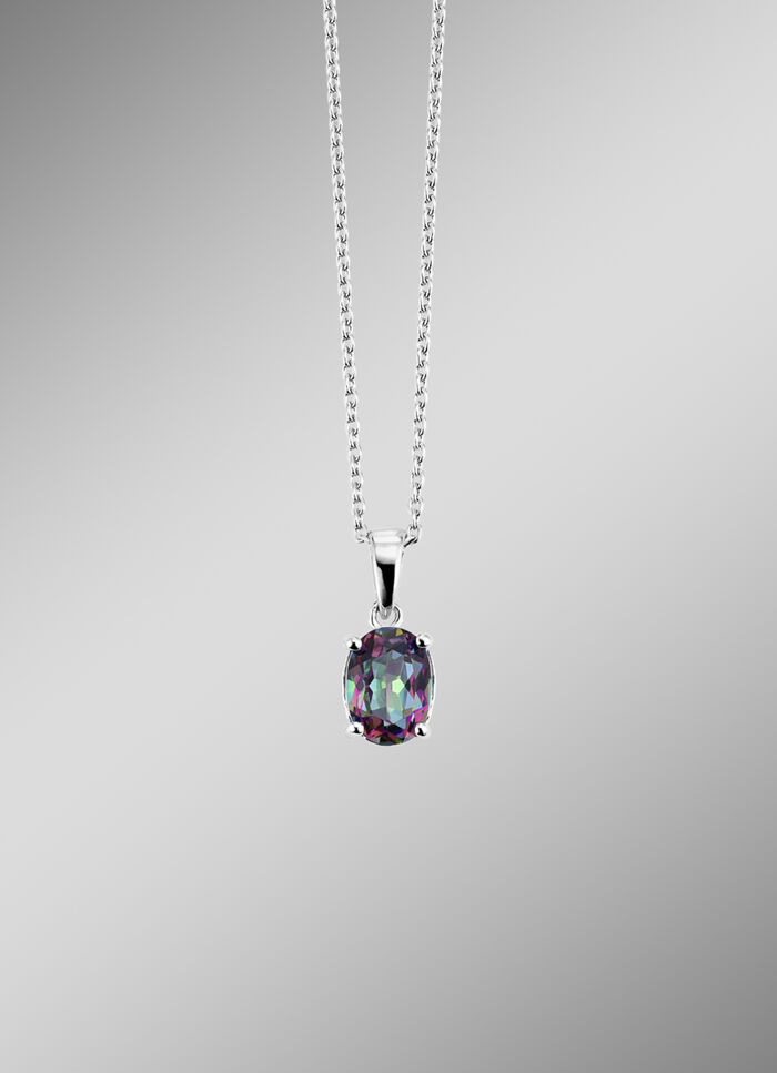 Hanger met mystieke vuurtopaas 