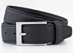 Klassieke heren leren riem, 3,5 cm breed SCHWARZ