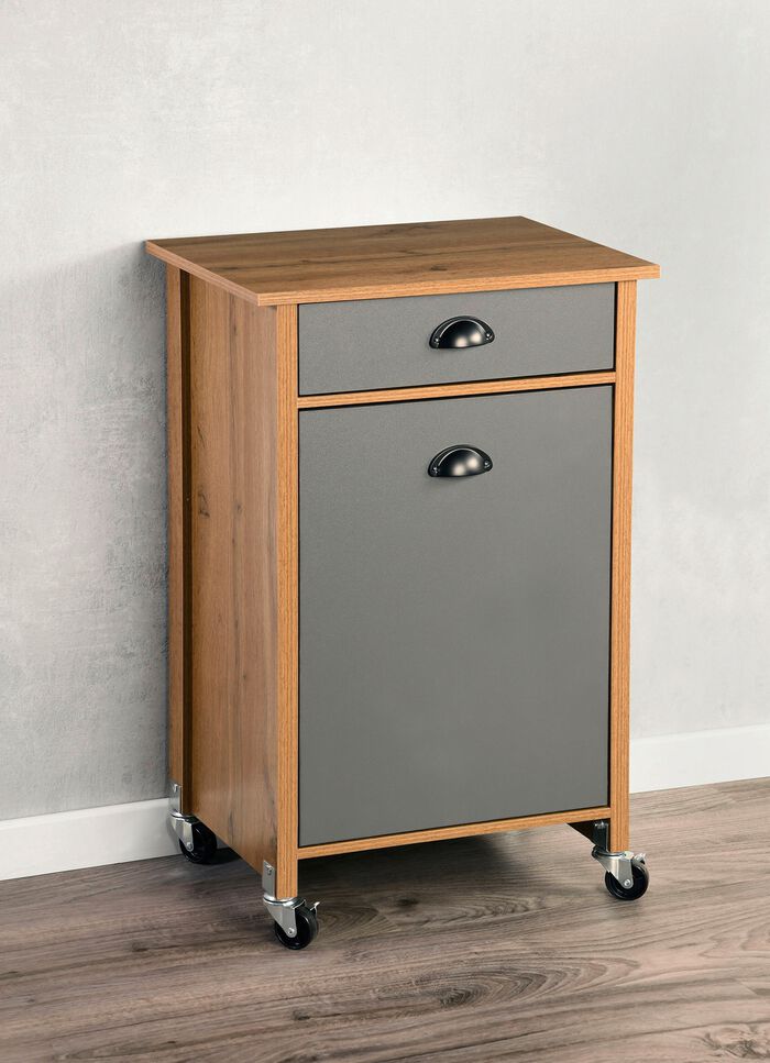 Keukentrolley met huisvuilsorteersysteem 