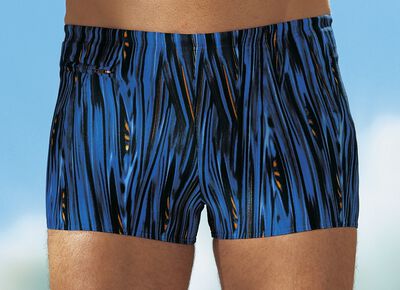 Schwab hoge halflange zwembroek, met zakje met ritssluiting 