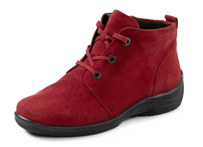 Waldläufer, comfortabele dameslaarzen, winterschoenen, breedte H, met uitneembaar voetbed KIRSCHROT