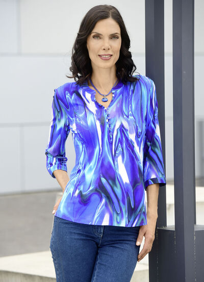 Shirttuniek met fraaie bies 