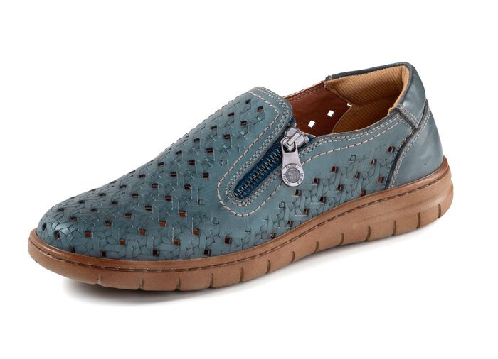 ELENA EDEN pantoffels gemaakt van nappaleer JEANS