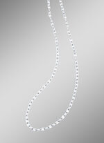 Sobere halsketting in witgoud 