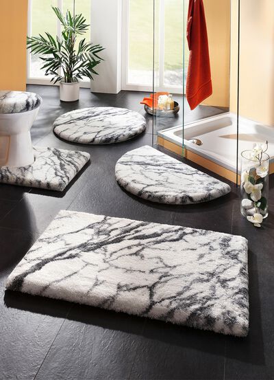 Badmattenset van Grund met marmeren dessin 
