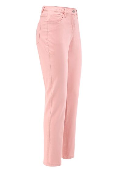 Luxe jeans met borduursel in 7/8-lengte 