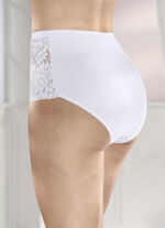 Laurina vierpack slips met elastische kant 