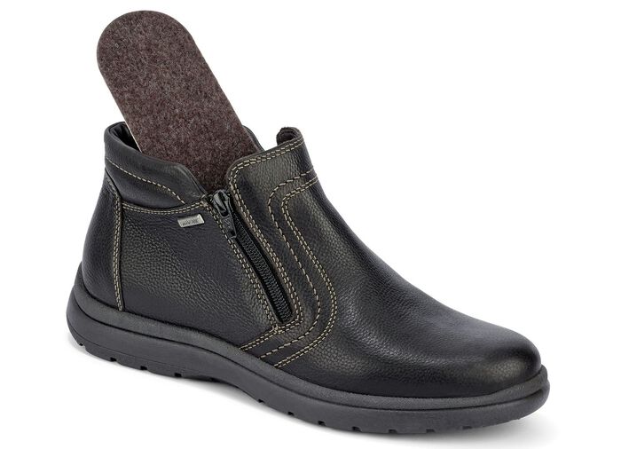 GINO GALANTE, ademende herenlaarzen, winterschoenen, met rits MOKKA