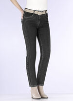 Power stretch jeans ZWART