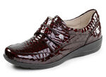 Caprice, elegante damespantoffels, breedte H, met uitneembaar voetbed BURGUND