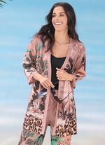 Laurina blousejasje met briljant kleurenprintdesign 