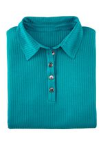 Laurina poloshirt met knoopsluiting BENZINE