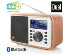 Dubbele DCR-51 digitale radio in houten ontwerp 
