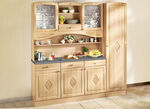 Buffetkast met geprofileerd front BEUKEN