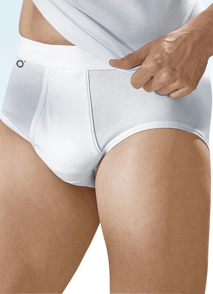 Pfeilring Vierpack Slips van fijne ribstof, wit 