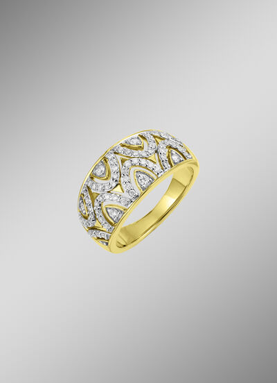 Damesring goud 585/- 