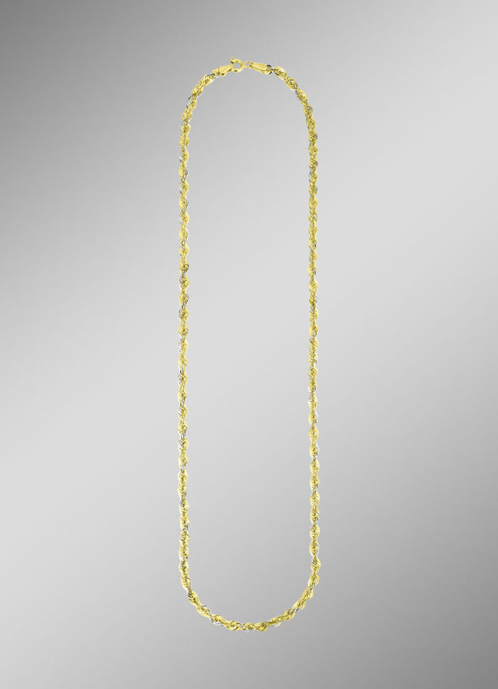 Stijlvolle koordkettingset van 585/- fijn goud 