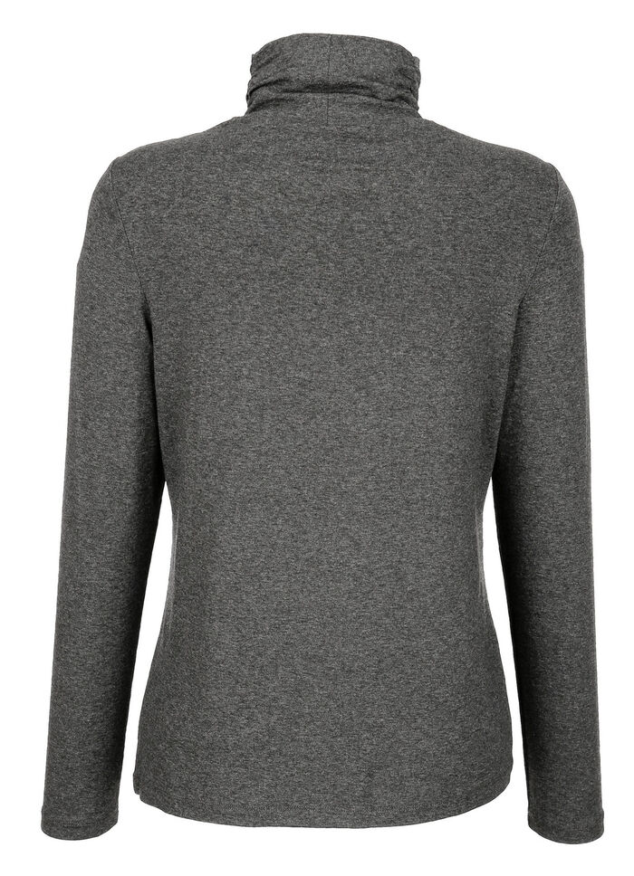 Shirt met ruches in 5 kleuren ANTRACIET
