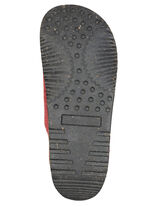 Gemini, comfortabele damespantoffels, breedte G, met uitneembaar voetbed ROOD