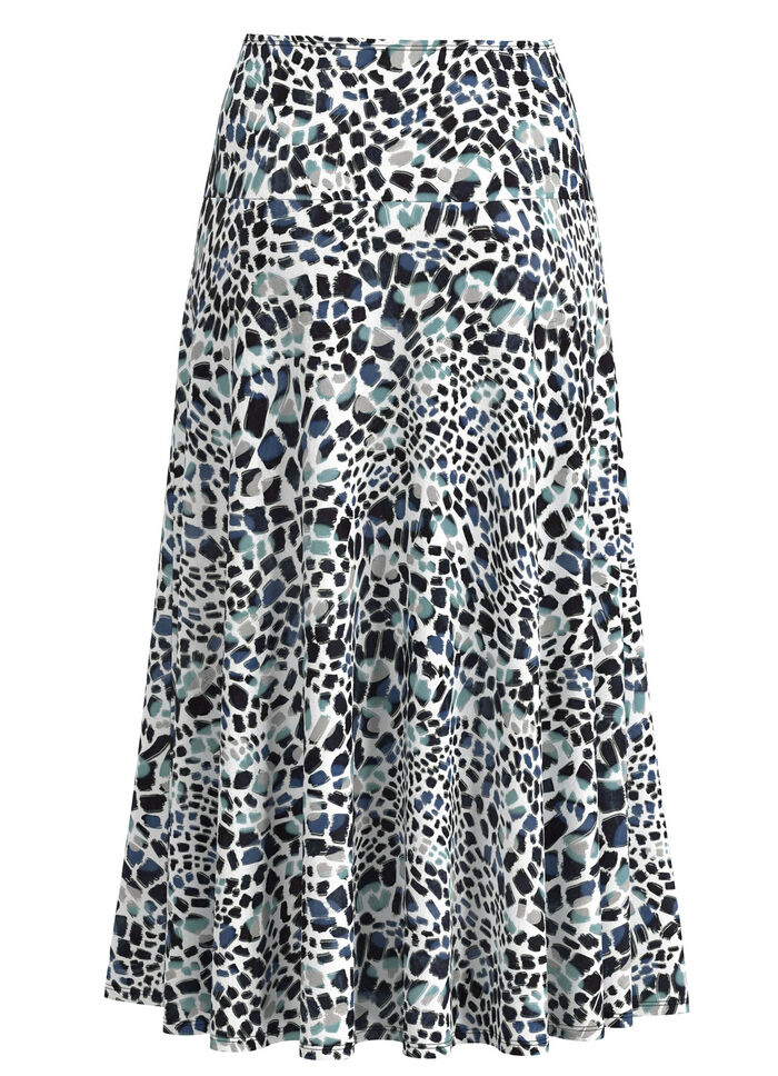 Rok met schitterende kleurenprint 