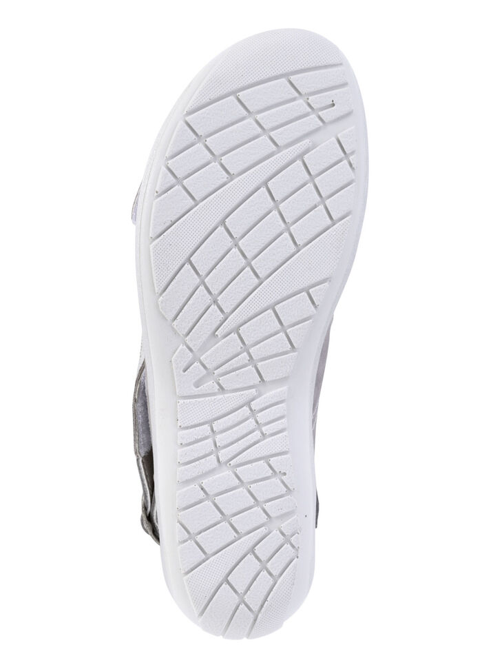 ELENA EDEN, comfortabele damessandalen, breedte G, met uitneembaar voetbed GRAU