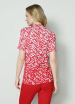 Shirt met modieuze uitsnijding 