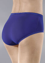 Sloggi Basic+ Midi set van drie slips 1X BLEU, 1X MARINEBLAUW, 1X WIT
