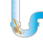 Oranje reinigingsset met gratis afvoersticks 