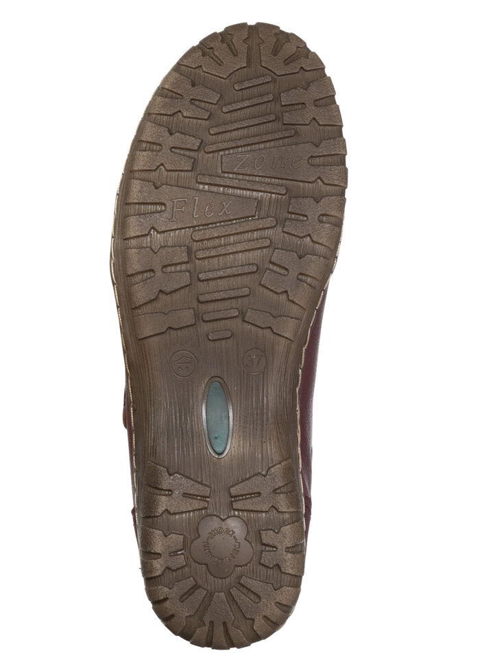 ELENA EDEN, comfortabele dames veterschoenen, breedte G, met uitneembaar voetbed BURGUND