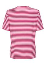 Overhemdjack met garengeverfd gestreept dessin 