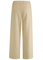 Broek in een modieus verkorte lengte BEIGE MELANGE